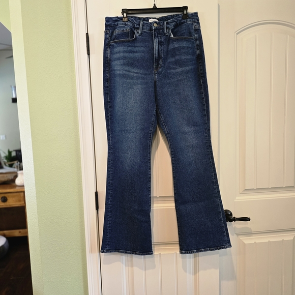 Good American Denim - Good American Dark Blue Flare Jeans